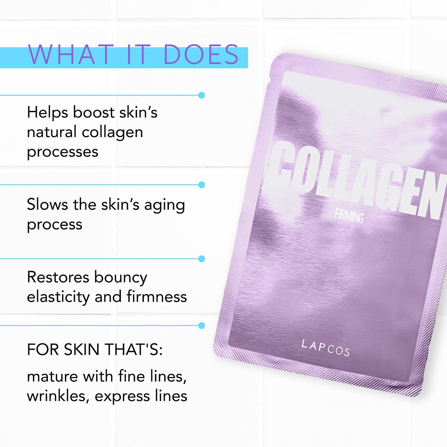 LAPCOS Collagen Sheet Mask